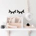 Cartoon Wood 3D Wall Stickers Sleepy Eyelash Decal Art Kids Room DIY Home Decor   362214632108